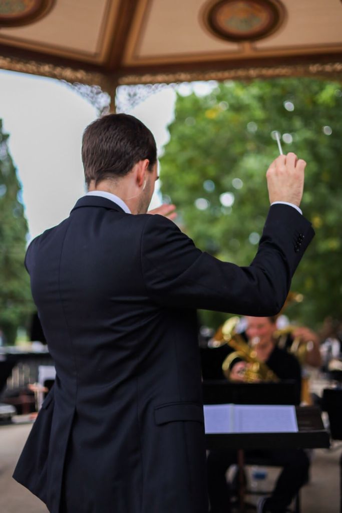 Emmanuel Descol, chef d'orchestre du Brass Band de Haute Bretagne